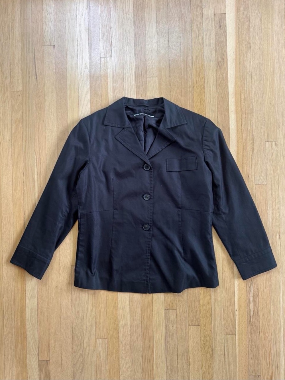 Jil Sander Black Button-Front Blazer